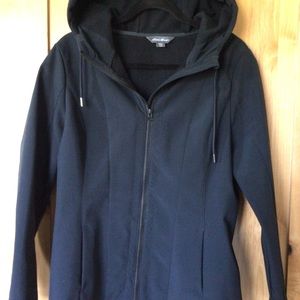 Eddie Bauer Fleece lined, wind and water shedding women’s Jacket.